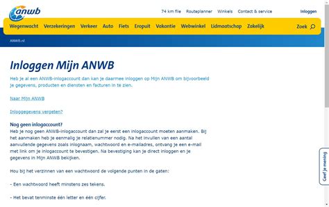 anwb inloggen.